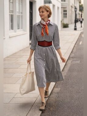 Vintage Red & Black Leather Belt